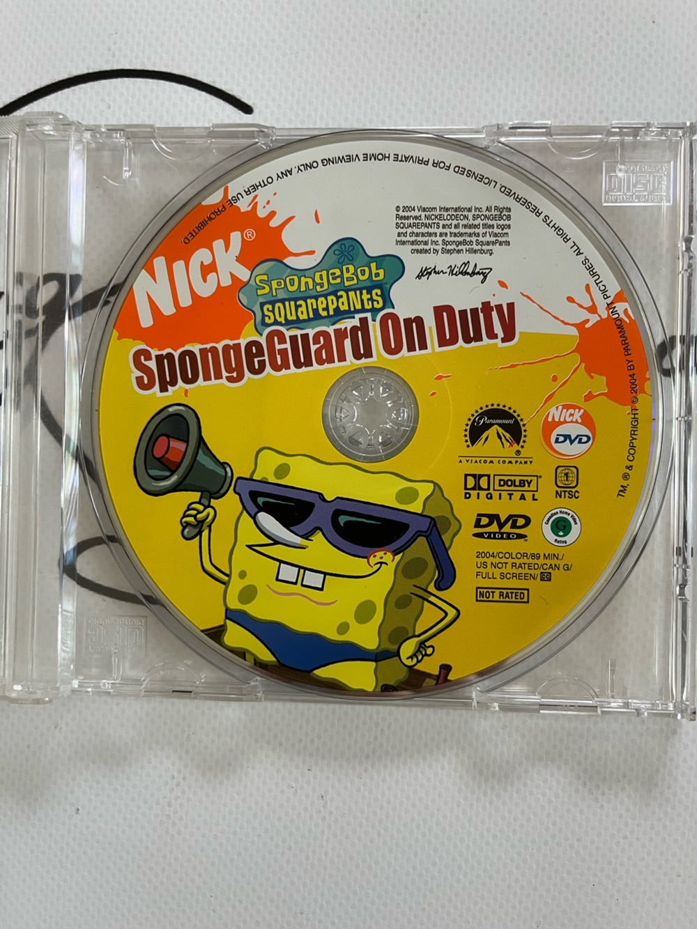 SpongeBob SquarePants "SpongeGuard On Duty" DVD 2004 89mins